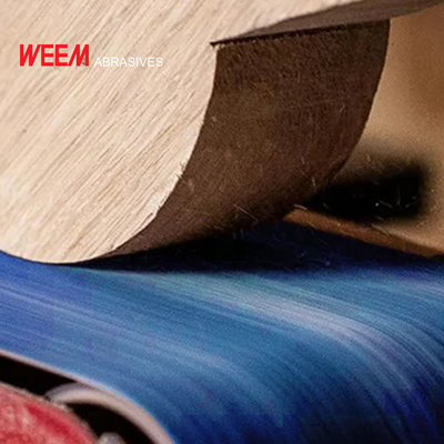 NASTRO ABRASIVO LARGO IN TESSUTO POLIESTERE CON ZIRCONIA-ALLUMINA PER PANNELLI A BASE DI LEGNO / TRUCIOLARE / MDF